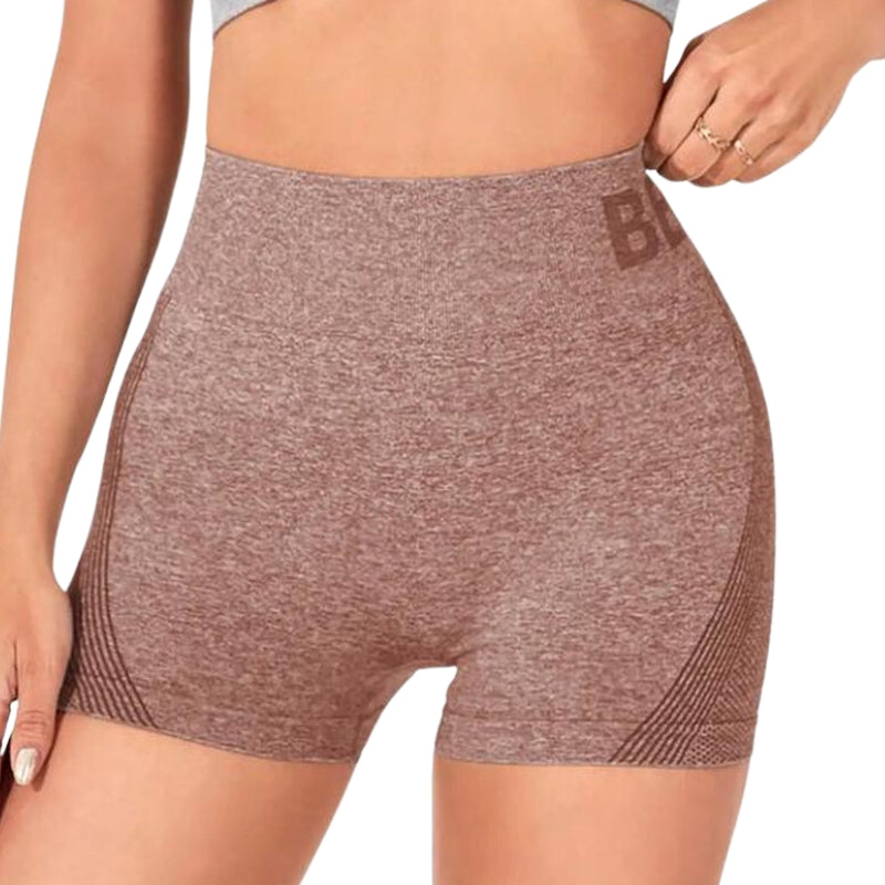 Women High Waist Gym Shorts With Tummy Support Breathable Stretch Fabric For Workouts